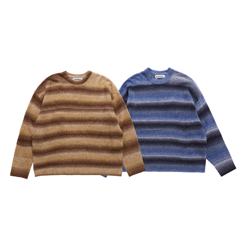 Gradual Stripe Sweater Design Knitwear