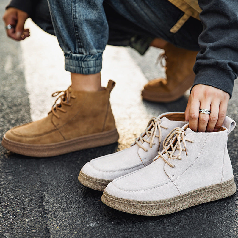 Men's Autumn And Winter Casual High-top Men's Shoes Retro Tooling Boots