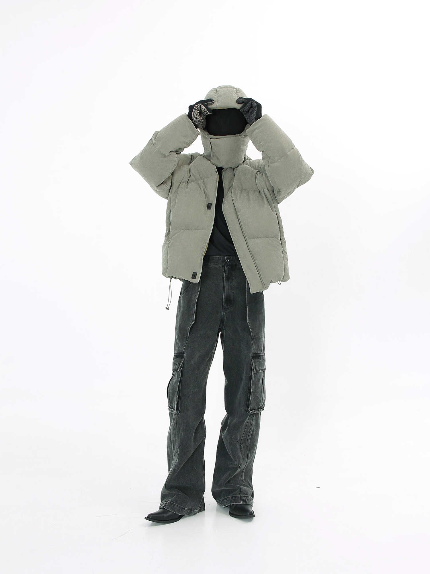 Helmet Armor Split Down Jacket