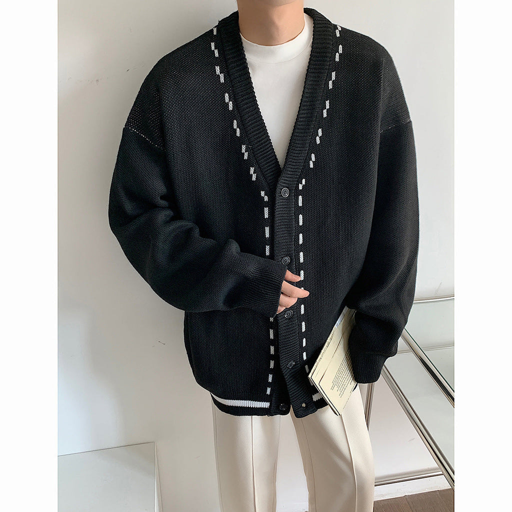 Literary Thickened cardigan Knitted Sweater