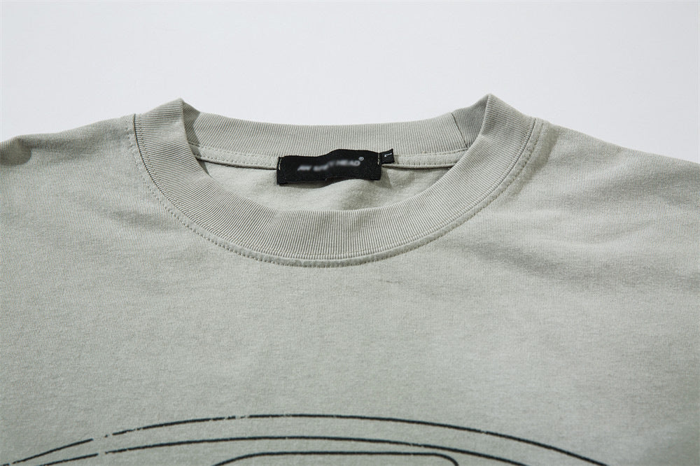 Men's Spring And Autumn Cotton Loose top