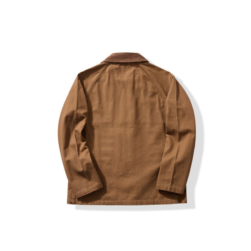 Men's Fashion Work Clothes Mid-length Fishing Jacket