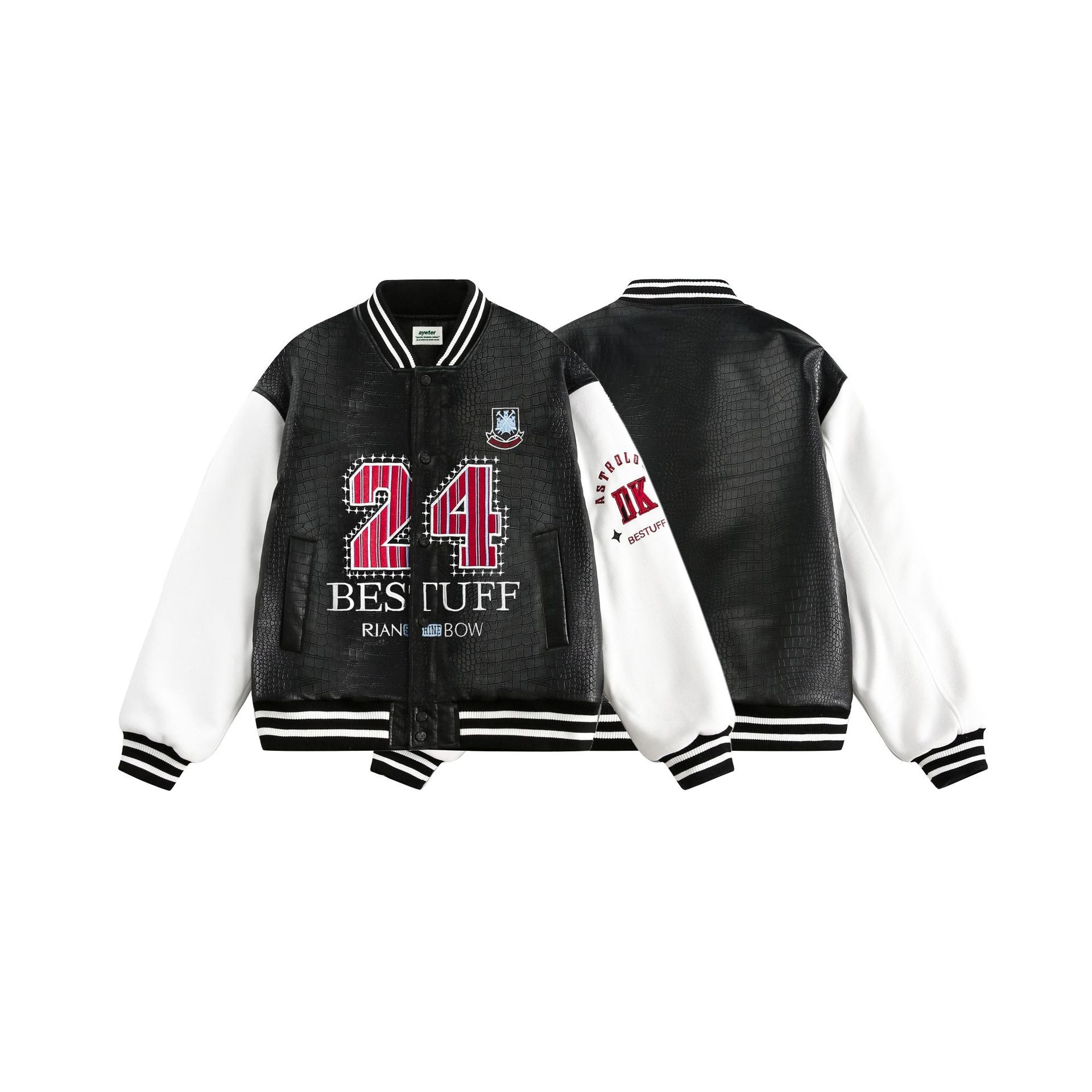 Paste Cloth Embroidery Flight Jacket
