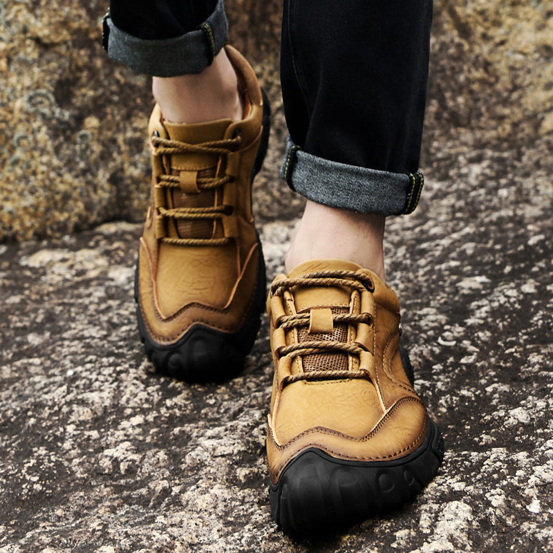 Personalized Leather Outdoor Casual Breathable Low-top Shoes