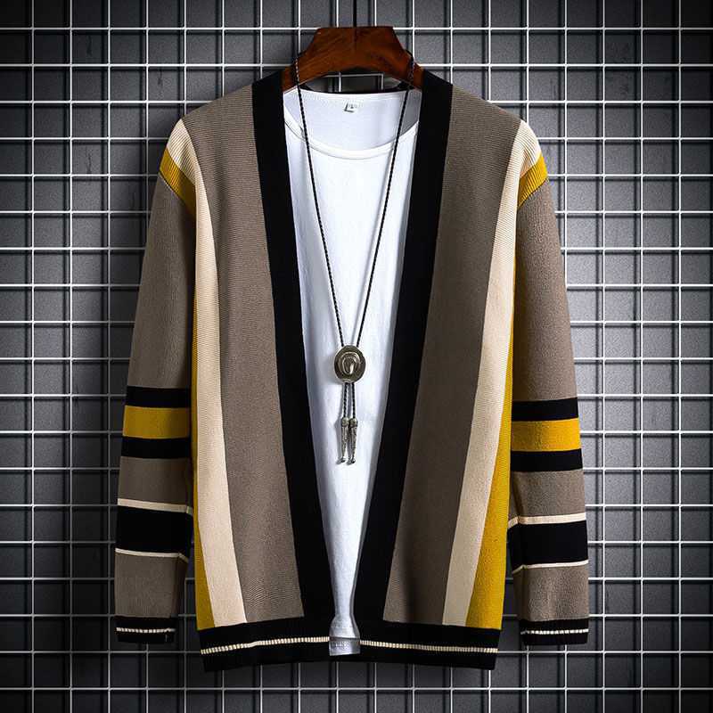 Sweater Jacket Men's Korean Version Of The Trend Of The New Autumn And Winter Tide Brand Loose