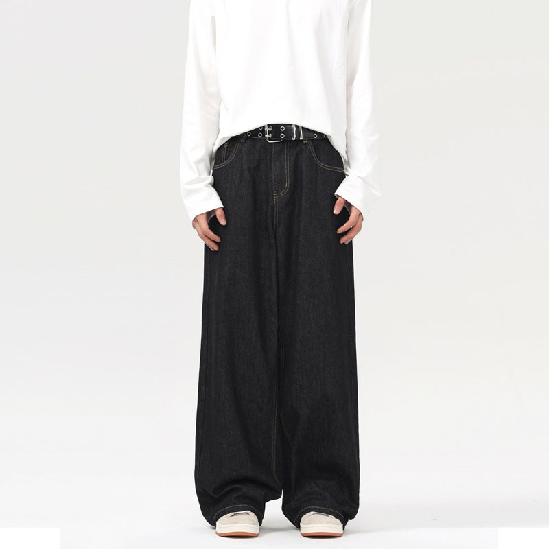 Retro Wide Leg Jeans Men's Loose