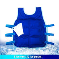 Summer Cooling Vest Outdoor Heatstroke Prevention Ice Pack Refrigeration