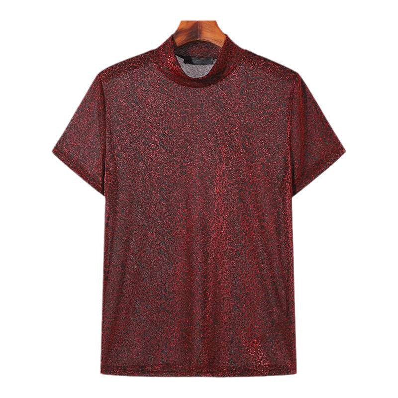 Men's Versatile Personalized Short-sleeved Bottoming Shirt