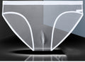 Men's Underwear Ice Silk Briefs Fully Transparent Seamless Shorts