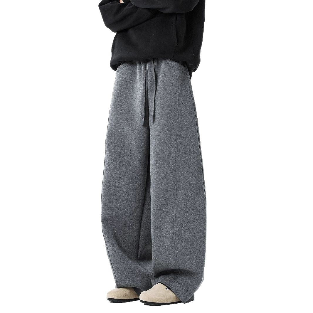 Men's Winter American High Street Relaxed Dark Gray Pants
