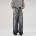 Jeans Men's Fashion Brand Loose Wide-leg Straight Trousers
