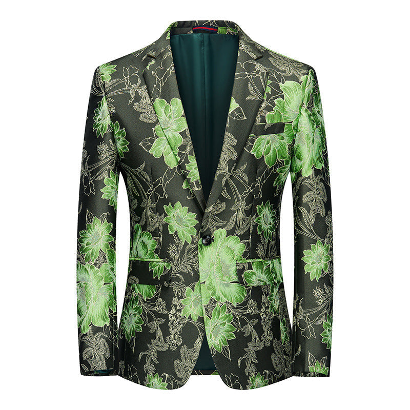 Fashion Color Personalized Stage Performance Banquet Business Casual Small Suit