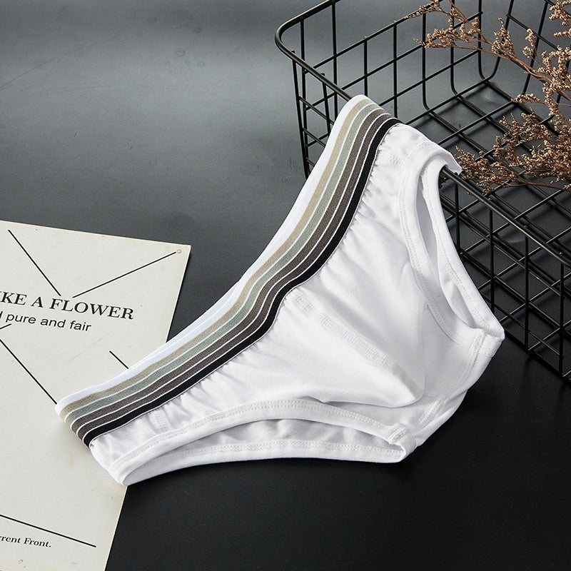 Light Pink Men's Underwear Low Waist Sexy Fashion Trend Cotton Thin