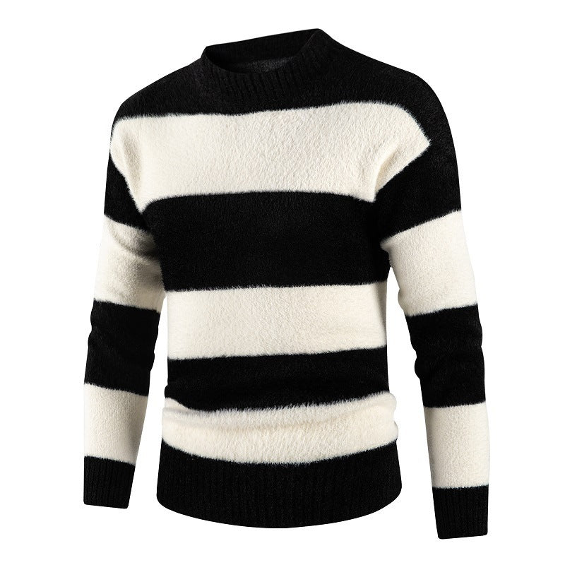 Half Turtleneck Sweater Men's Autumn And Winter New Trend Thickening