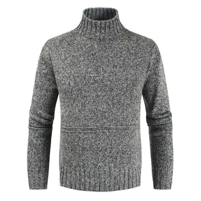 Turtleneck solid color sweater