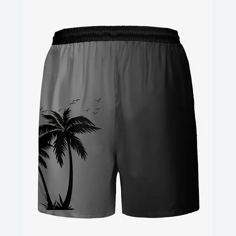 Men's Summer Beach Pants Shorts Plus Size Loose
