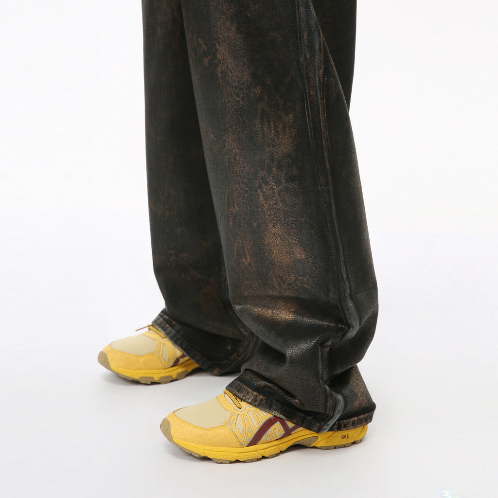 Waste Soil Wind Reverse Pocket Personality Jeans