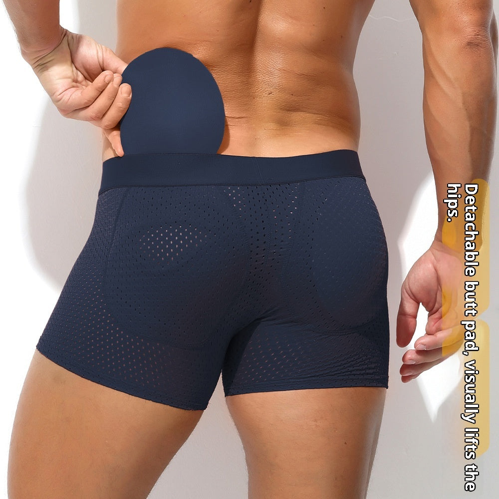 Men's Mesh Breathable Home Mid-length Underwear