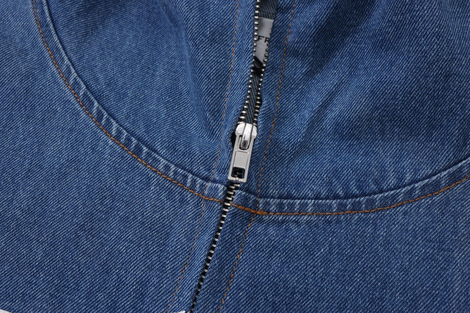 Maychao Heavy Washed And Worn Destroyed Denim Jacket