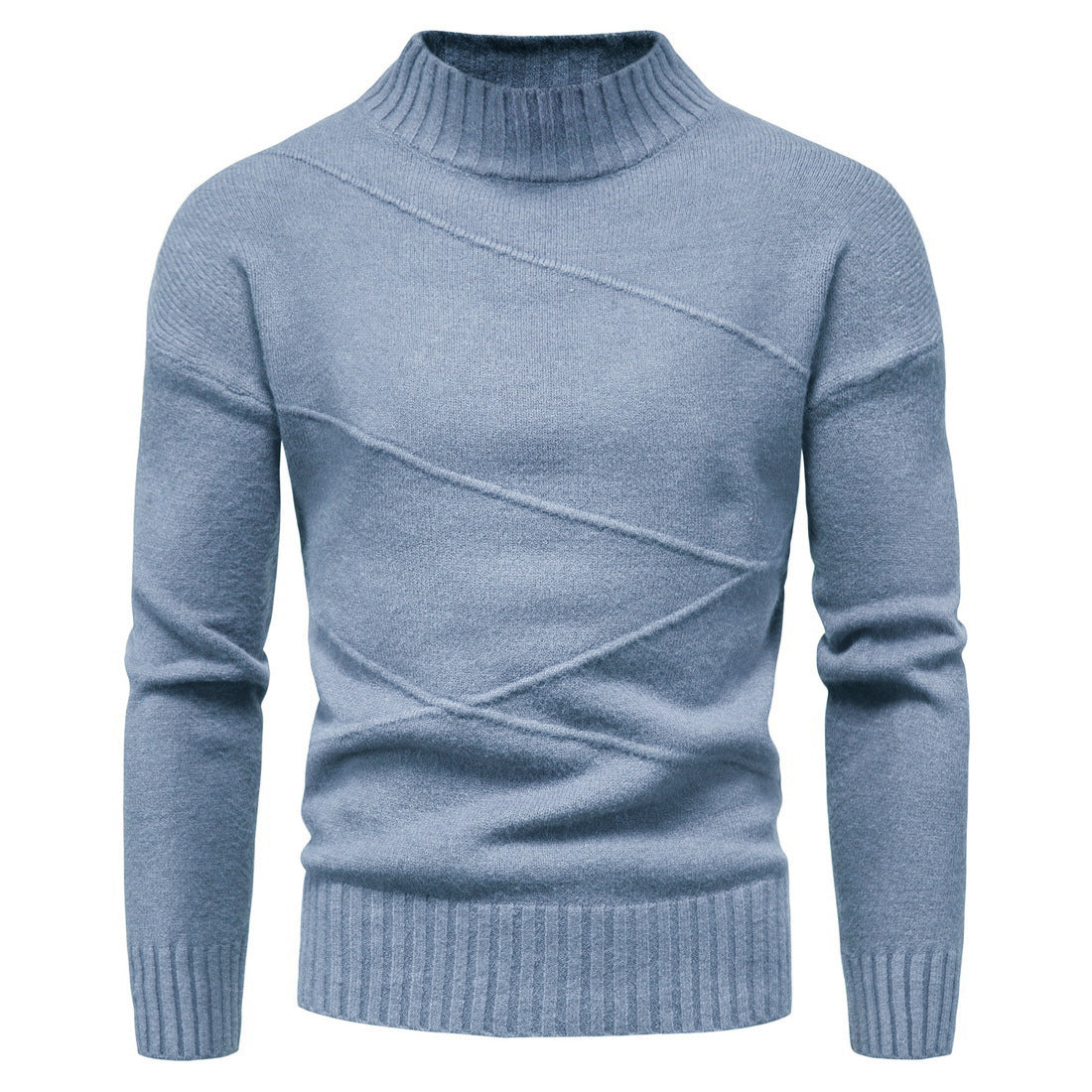 Autumn And Winter New Solid Color Pullover Men's Sweater