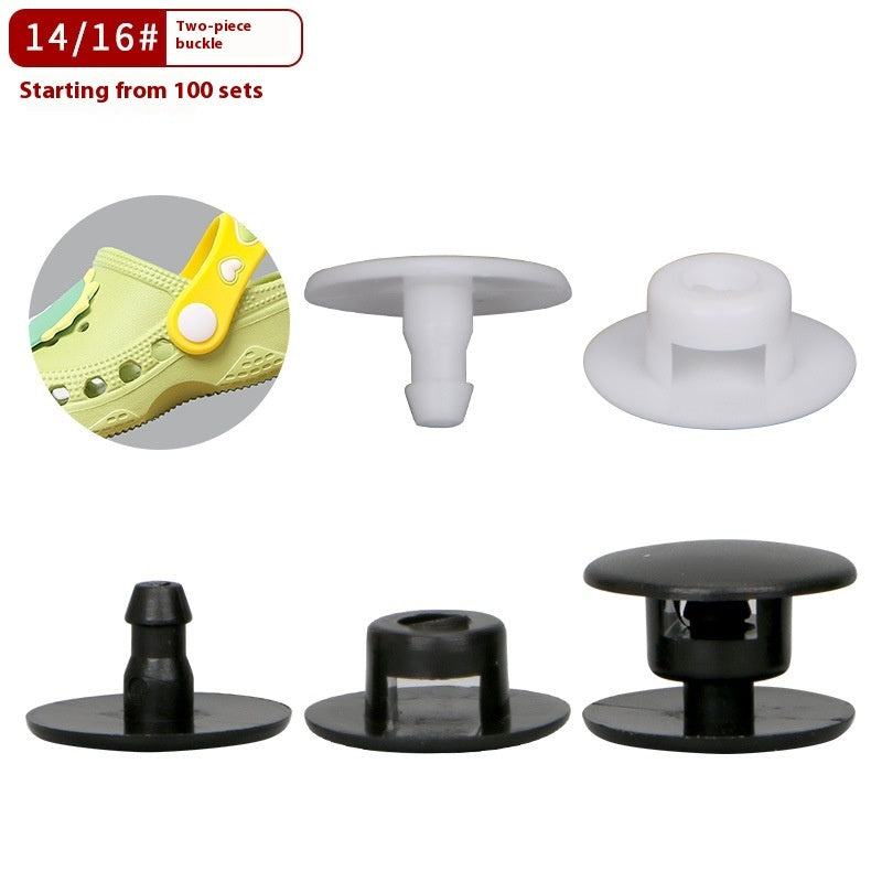 Cave Shoes Plastic Buttons And Rubber Side Edges