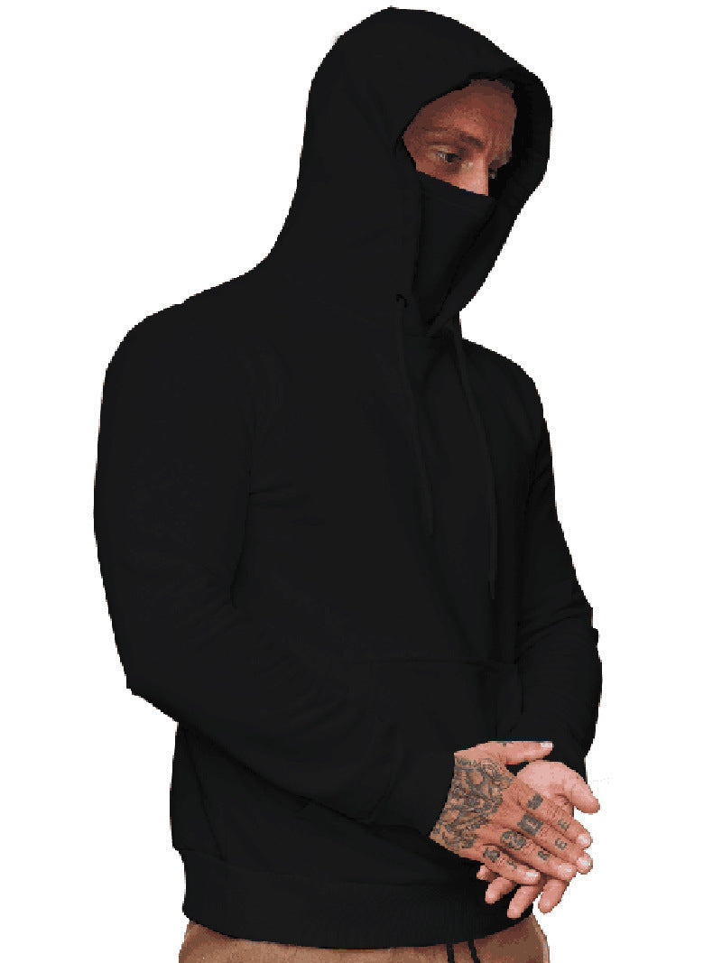 Autumn Sports Solid Color hoodie men