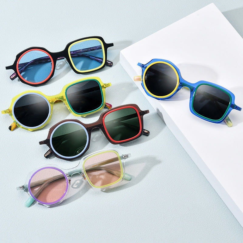 Casual Fashion Women's Board Irregular Sunglasses