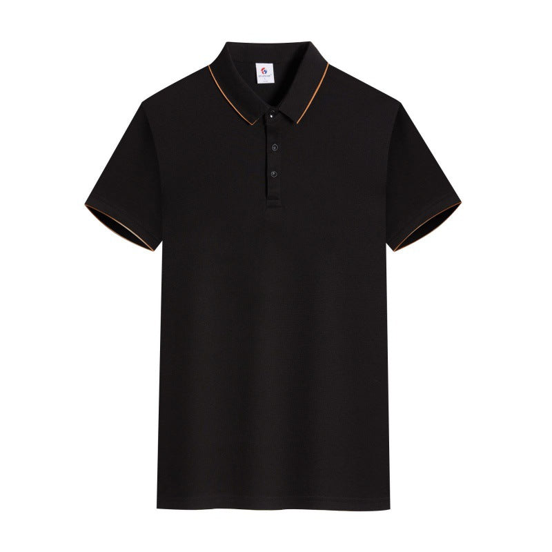 Men's And Women's Same Style Short Sleeve Work Clothes Youth Lapel T-shirt