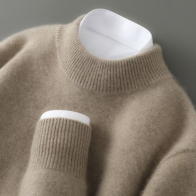 Half Turtleneck Men's Autumn And Winter New Pullover Sweater Loose Sweater