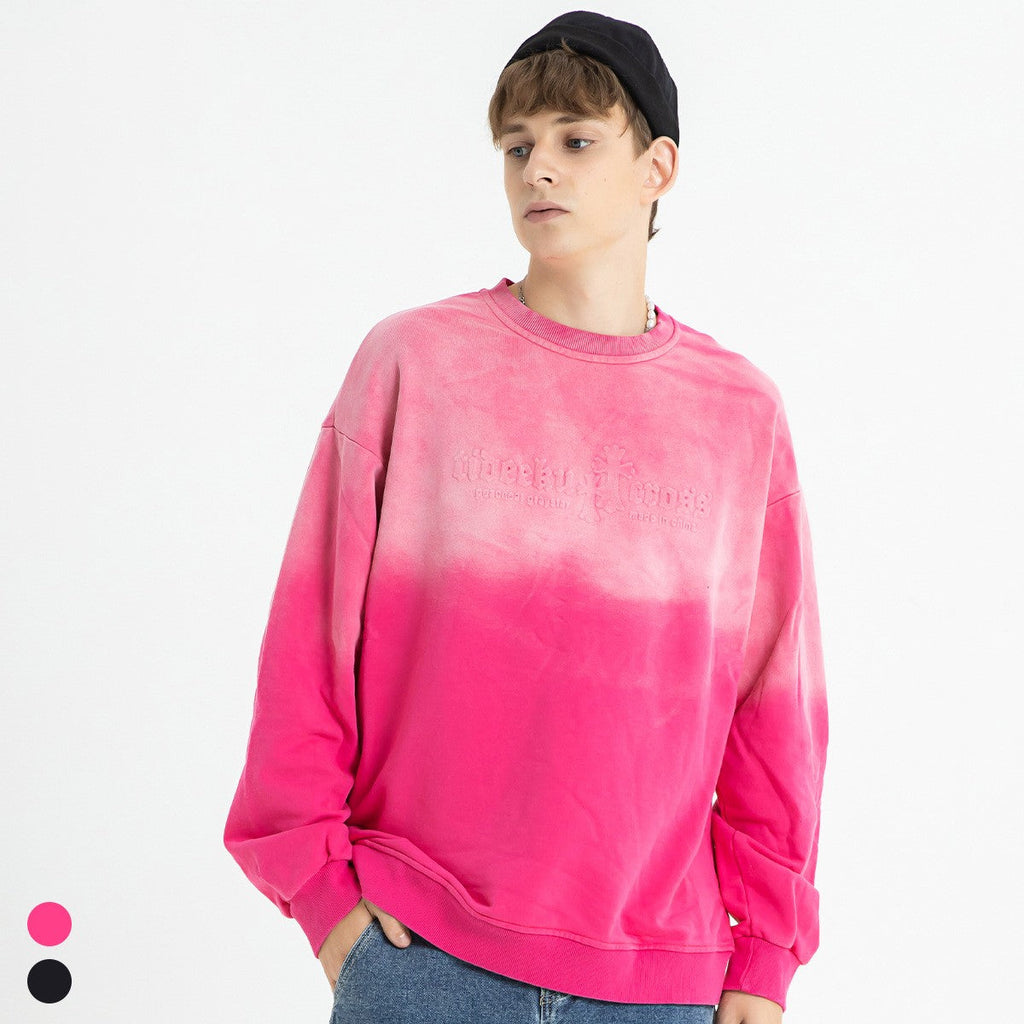 Europe And The United States Hip-hop Three-dimensional Letters Gradient Top