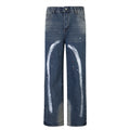 Painting Splash Ink Do The Old Cowboy Straight-leg Pants Men