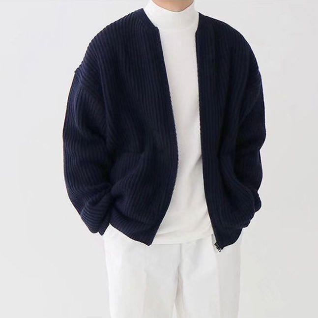 Knitted Cardigan Men's Sweater