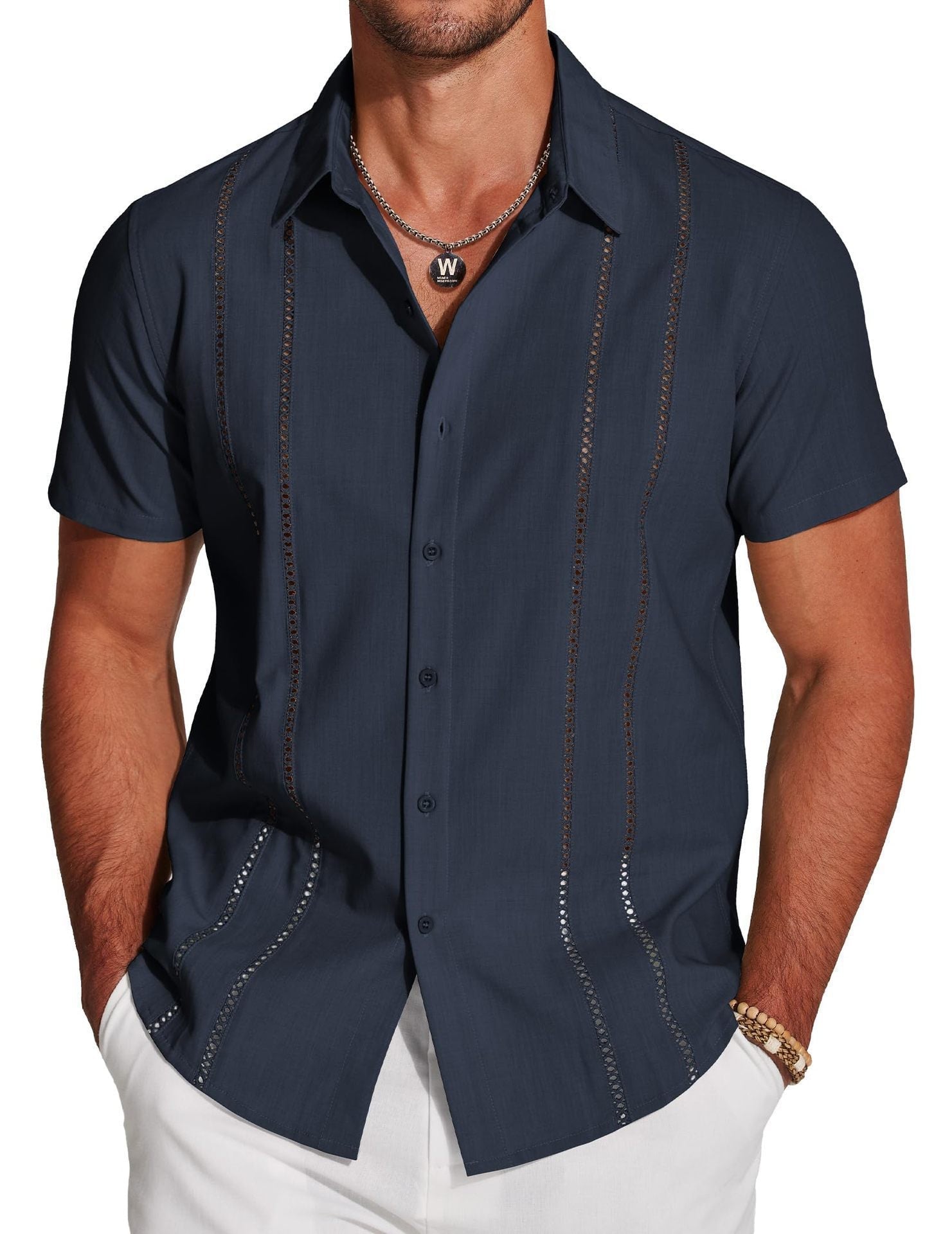 Men's Shirt Hawaiian Short Sleeve Shirt 3D Digital Print Holiday Printing