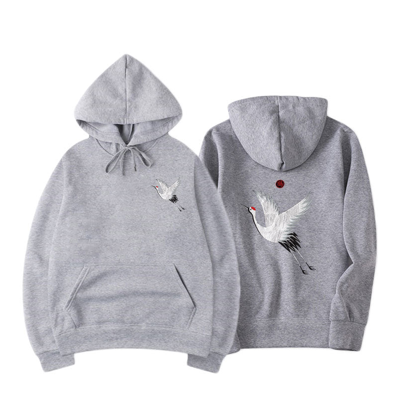 Printed Fleece Men's Hooded Hip Hop Harajuku Sweatshirt