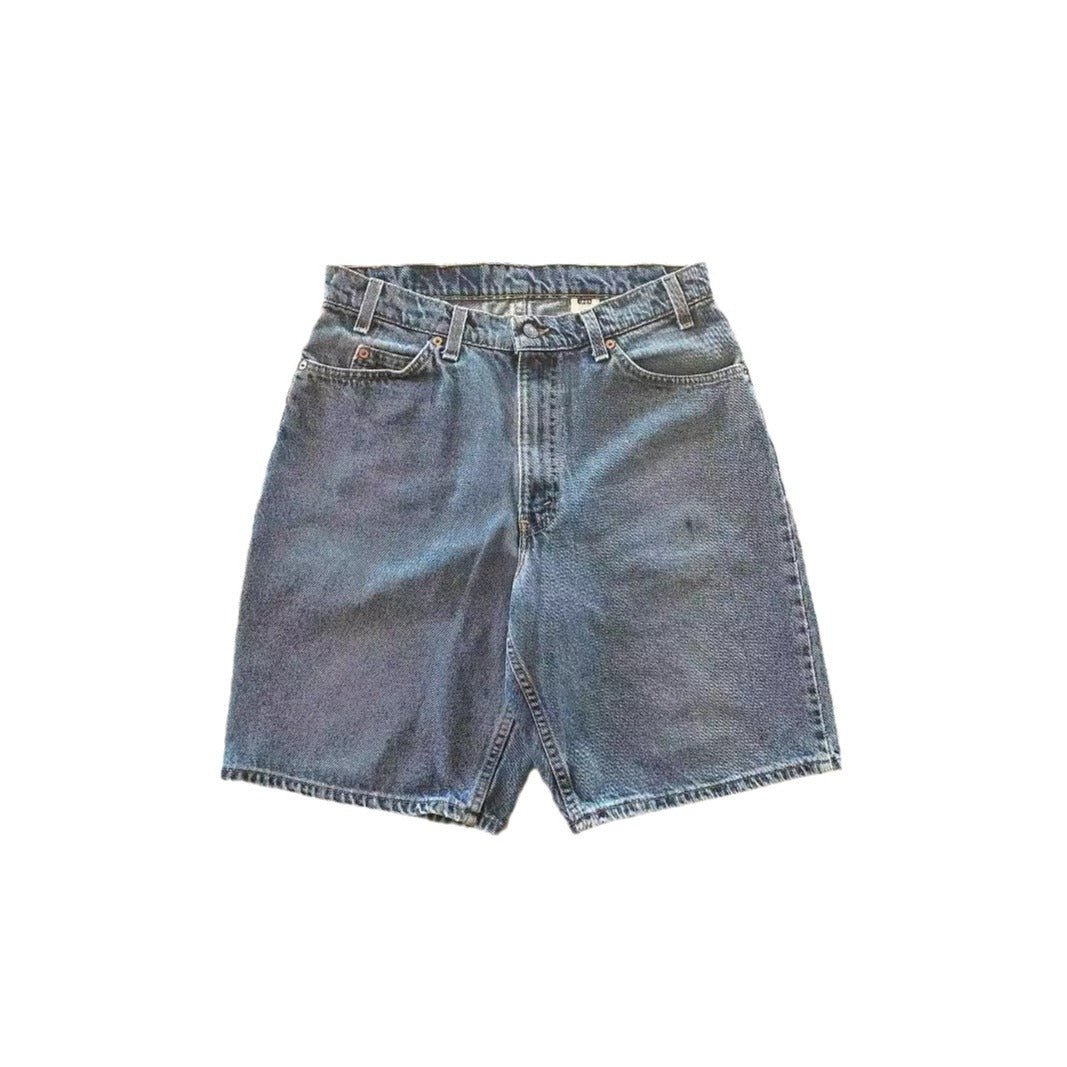 Summer New American Retro Washed Men's Embroidered Loose Jeans