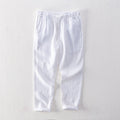 Linen Breathable Straight Trousers Men's Clothing