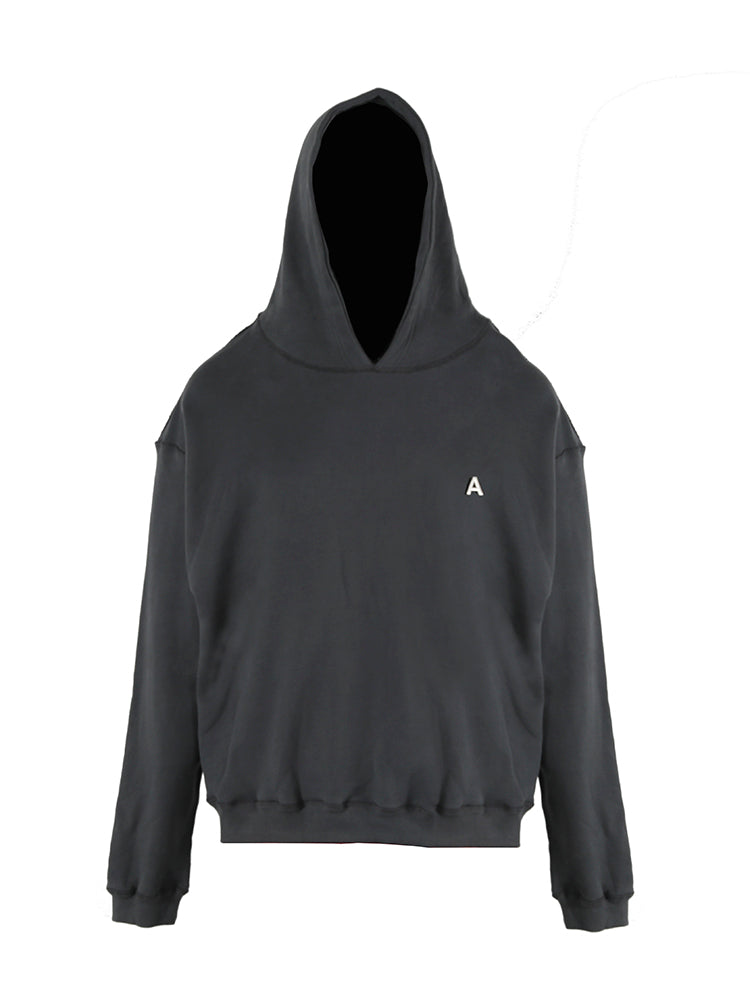 Men's Plain High Street Hooded Sweater With Reverse Car Line