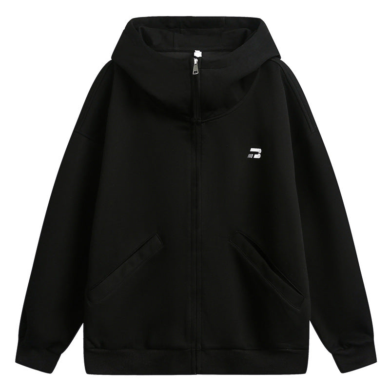 Retro Sports Embroidered Hoodie Men And Women