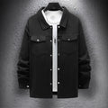 Men's Casual Spring And Autumn Solid Color Single-breasted Jacket Coat