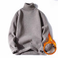 Men's Plus Fleece Warm High Neck Sweater