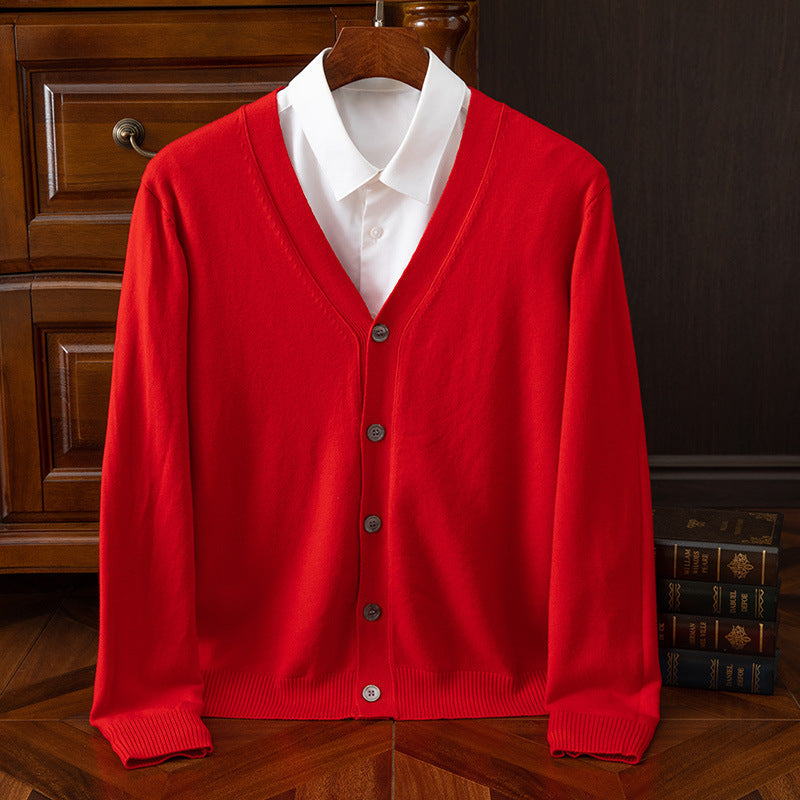 Versatile Casual Solid Color Coat Top Long Sleeve Loose Sweater