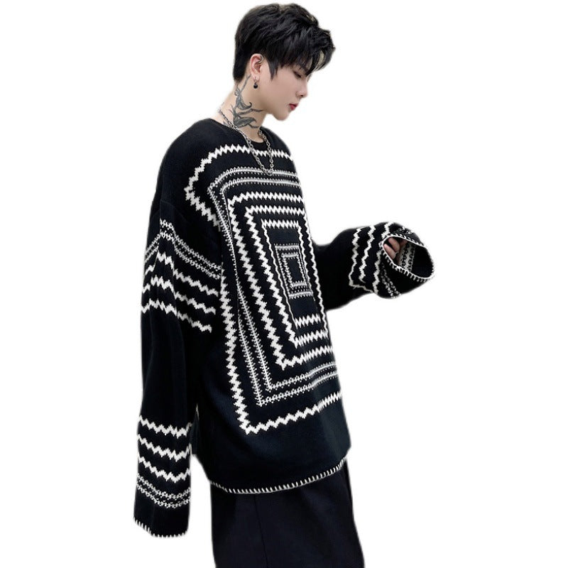 National Trendy Men's Sweater Korean Version Trendy Brand Ins