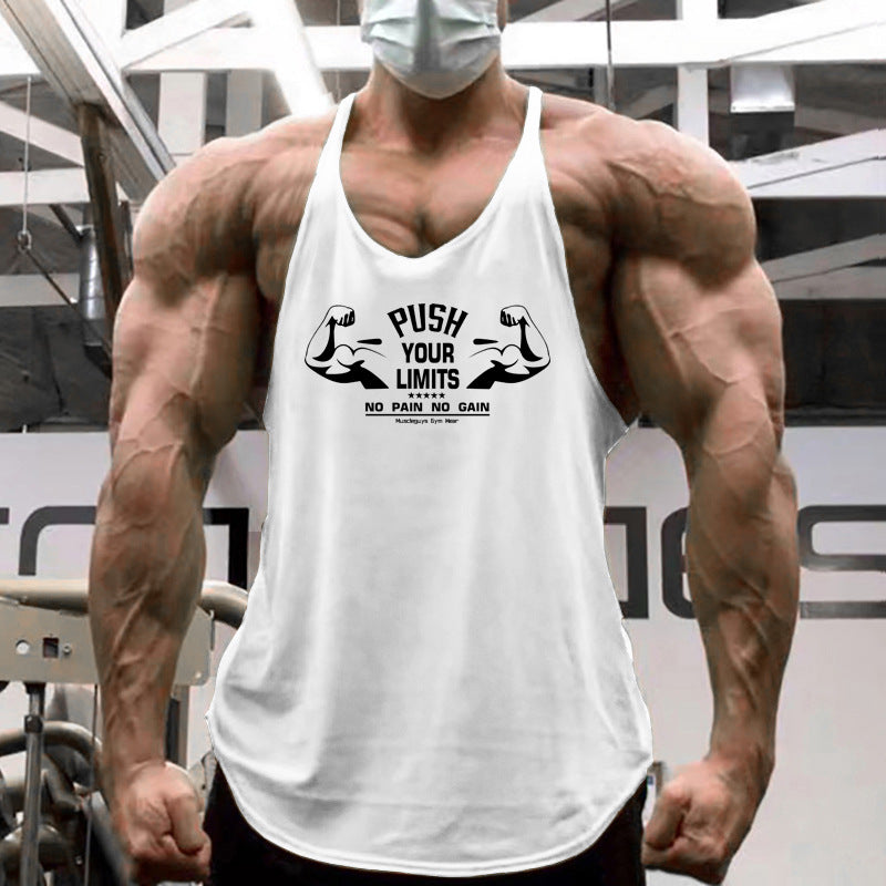Men's Pure Cotton Thin Strap Sleeveless Tank Top