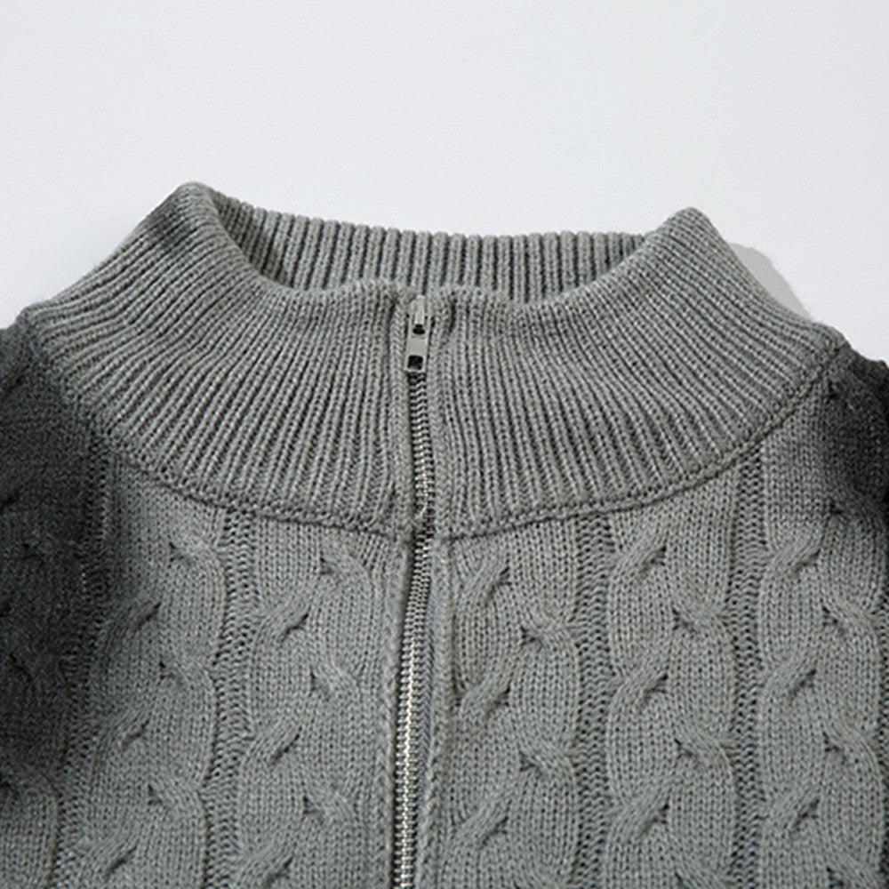 Spray Painting Old Dirty Sweater Coat Men's Lazy Design Sense