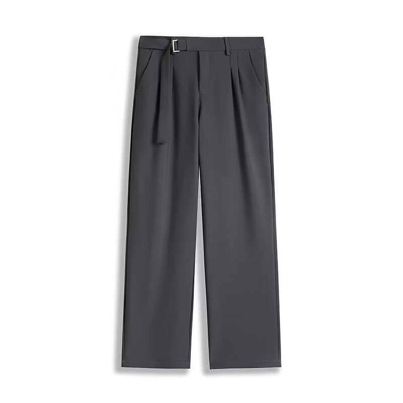High-end Solid Color Fashionable All-match Suit Pants Loose Drooping