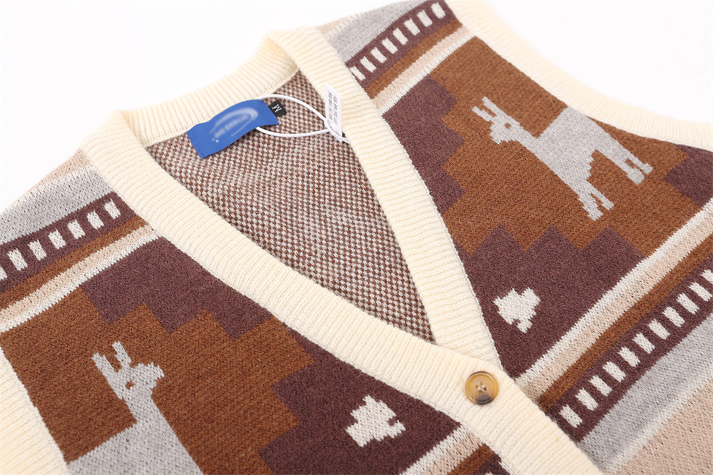 V-neck Sweater Woolen Vest Men's Spring And Autumn