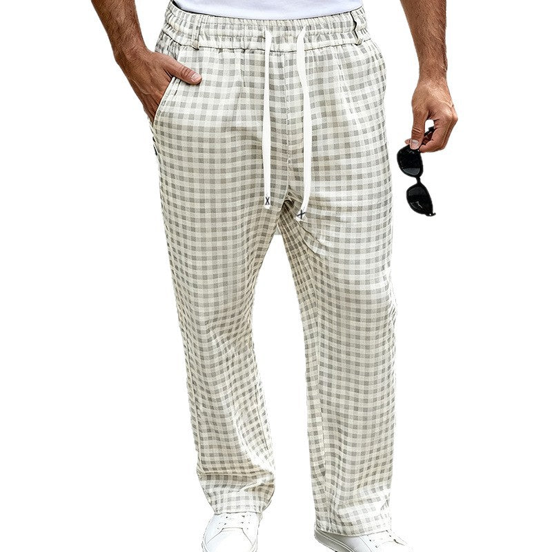 Men's Lightweight Loose Fit Casual Trendy Business-style Minimalist Athletic Wide Leg Trousers