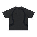 Vintage Embroidery Stitching Distressed Short Sleeve t-shirt