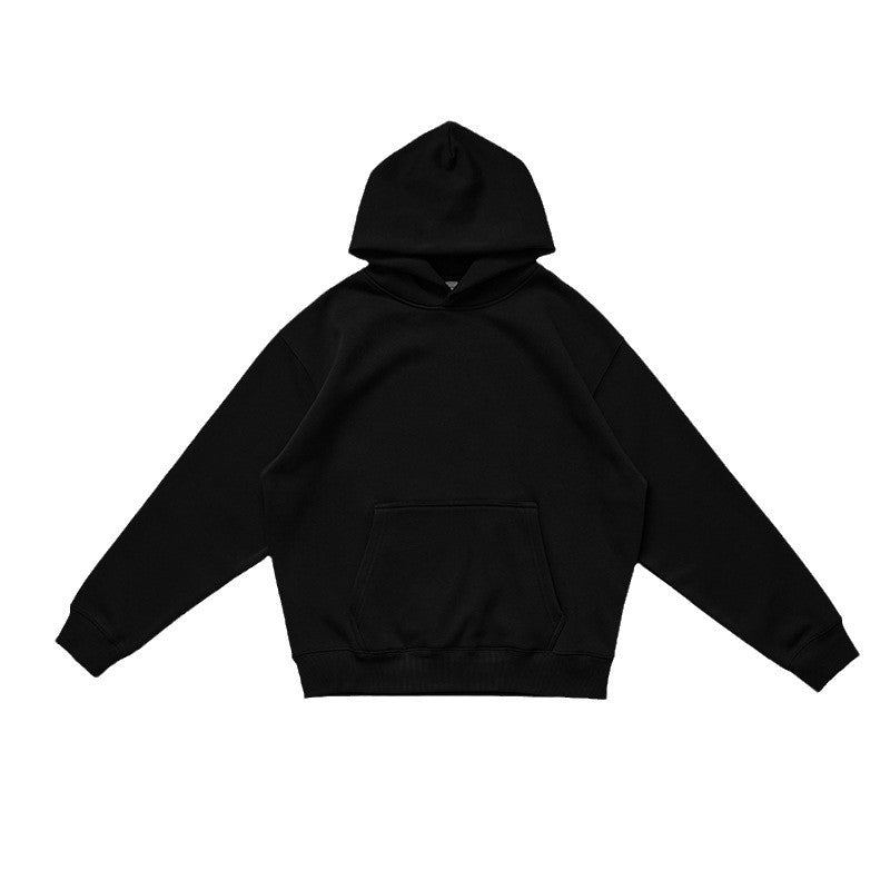 Thermal Head Cover Solid Color Hoodie Fleece-lined Thickened