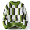Men's Round Neck Multicolor Sweater